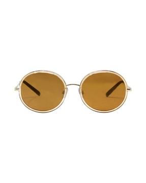 round sunglasses with plastic lens