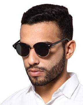 round sunglasses with polycarbonate lens