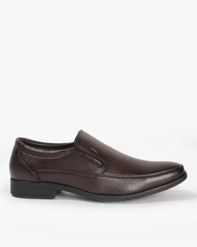 round-toe slip-on formal shoes