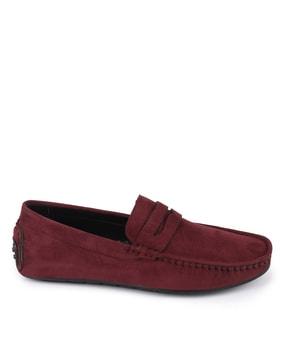 round-toe slip-on loafers