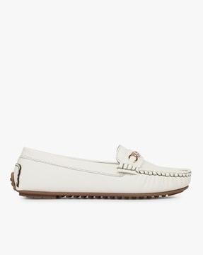 round-toe bit loafers