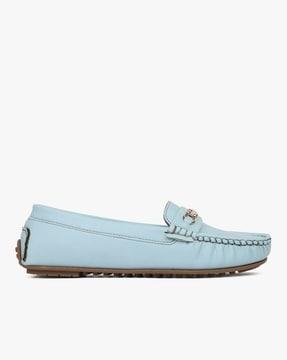 round-toe bit loafers