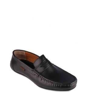 round-toe bit loafers