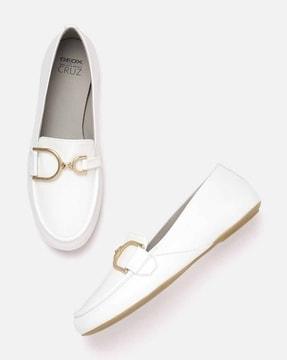 round-toe bit loafers