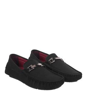 round-toe bit loafers