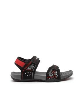 round-toe dual strap sandals