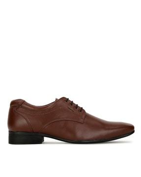 round-toe formal lace-up shoes