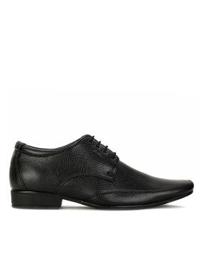 round-toe formal lace-up shoes