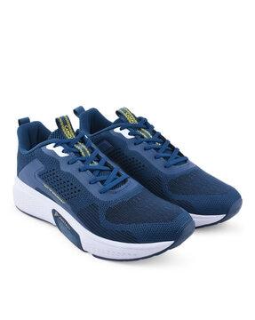 round-toe lace-up running sport shoes