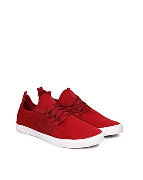 round-toe lace-up sneakers