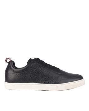 round-toe lace-up sneakers