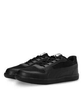 round-toe lace-up sneakers