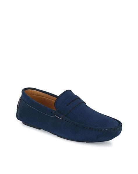 round-toe penny loafers