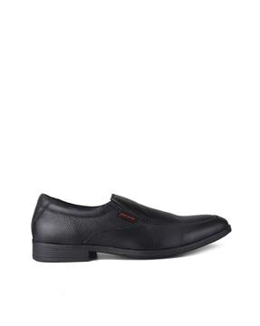 round-toe pointed-toe formal slip-on shoes