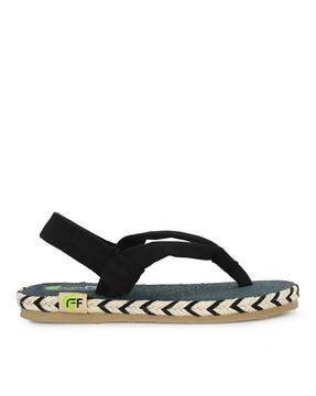 round-toe slingback sandals