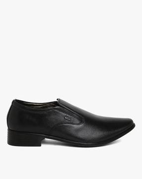 round-toe slip-on formal shoes