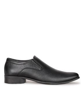 round-toe slip-on formal shoes