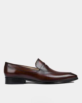 round-toe slip-on formal shoes