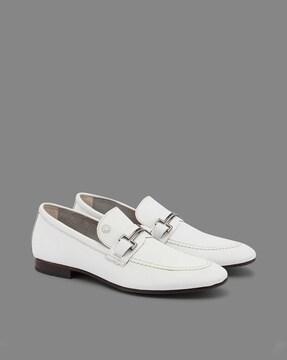 round-toe slip-on formal shoes