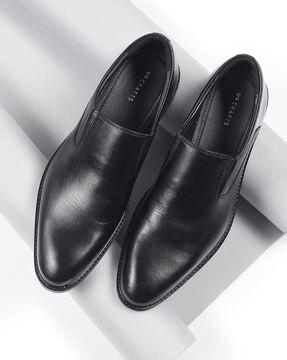 round-toe slip-on formal shoes