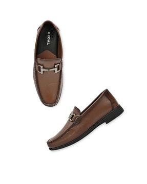 round-toe slip-on formal shoes