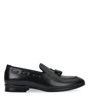 round-toe slip-on formal shoes