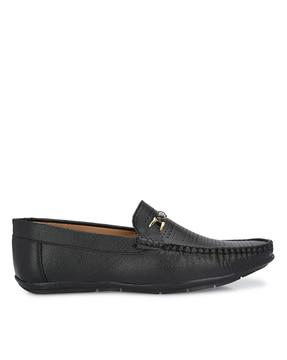 round-toe slip-on loafer shoes