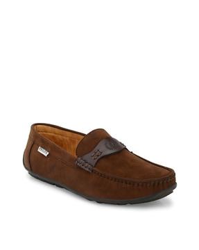round-toe slip-on loafers 