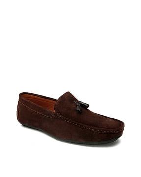 round-toe slip-on loafers 