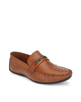 round-toe slip-on loafers 