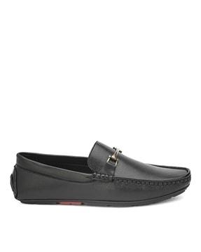 round-toe slip-on loafers