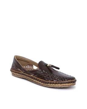 round-toe slip-on loafers