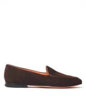 round-toe slip-on loafers