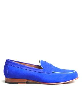 round-toe slip-on loafers