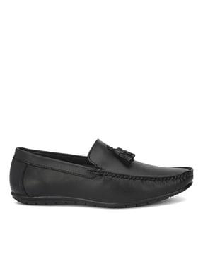 round-toe slip-on loafers