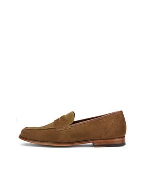 round-toe slip-on loafers