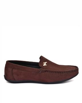 round-toe slip-on loafers