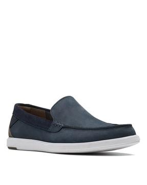 round-toe slip-on loafers