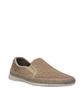 round-toe slip-on loafers