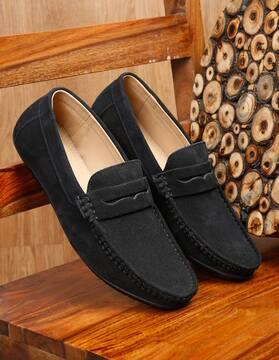 round-toe slip-on loafers