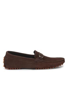 round-toe slip-on loafers