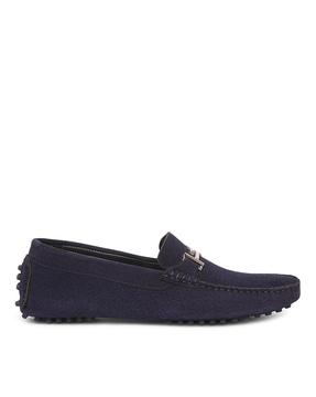 round-toe slip-on loafers