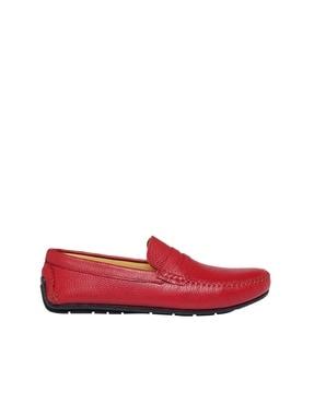 round-toe slip-on loafers