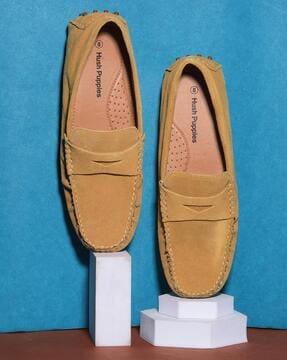 round-toe slip-on loafers