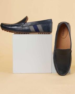 round-toe slip-on loafers