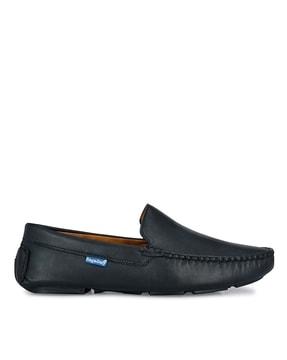 round-toe slip-on loafers