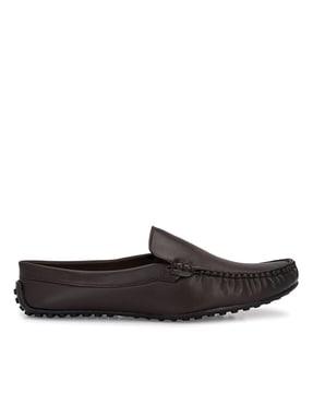 round-toe slip-on loafers