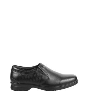 round-toe slip-on mocassins formal shoe