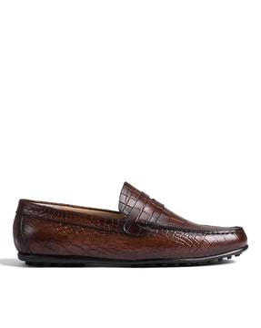 round-toe slip-on mocassins shoes