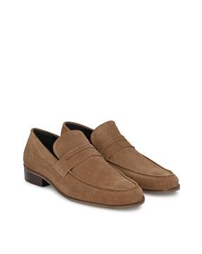 round-toe slip-on mocassins